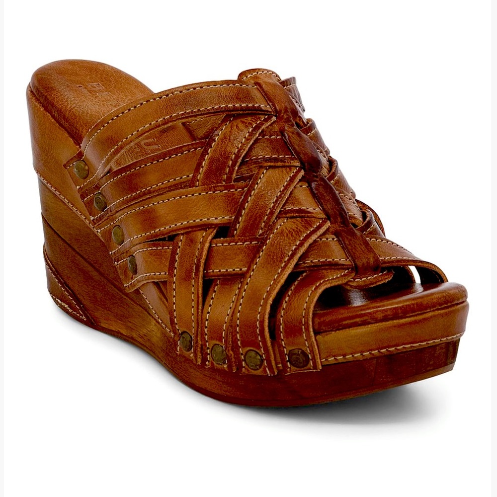 Bed Stu Leather Sandals Wedges